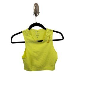 Nike Dri-fit  Neon Yellow bra/top size small